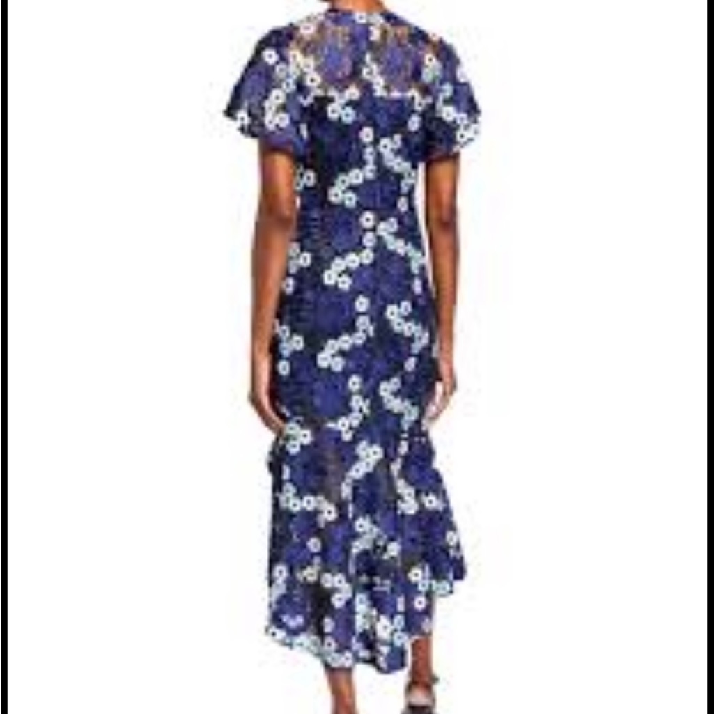 Shoshanna Navy Midi Dress